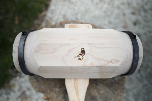 Steel hooped large commander mallet